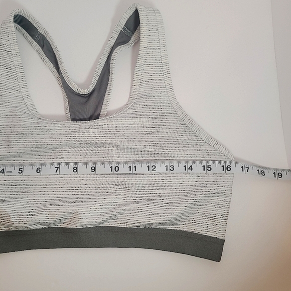 Avia Gray and White Sports Bra - Picture 4 of 7
